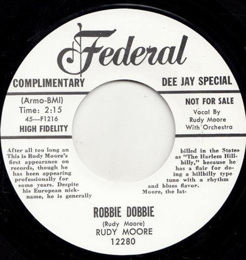 RUDY MOORE - ROBBIE DOBBIE // I’LL BE HOME TO SEE YOU TOMORROW NIGHT - 7" - Copasetic Mailorder