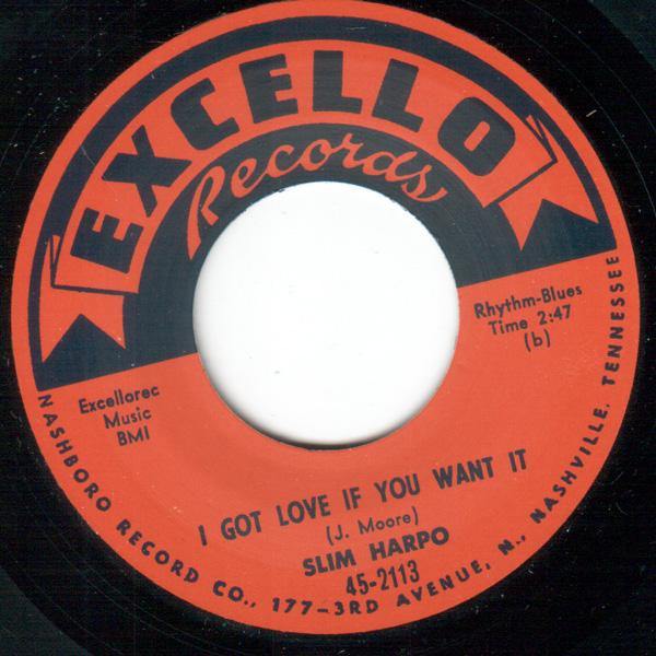 Slim Harpo - I Got Love If You Want It  // I'm A King Bee  - 7" - Copasetic Mailorder