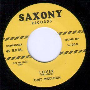 Tony Middleton - Lover // Louis Payne Orch. - That's Alright With Me - 7" - Copasetic Mailorder