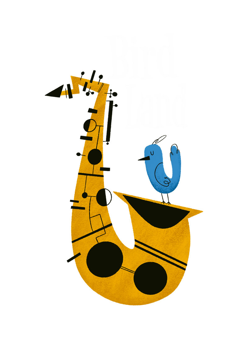 BIRD LAND by Shawn Bracebridge - T-shirt - Organic Shirt - 100% cotton - Copasetic Mailorder