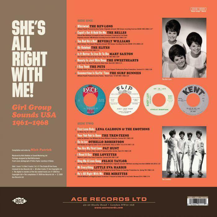 Various - She's All Right With Me! Girl Group Sounds USA - LP ACE RECORD comp