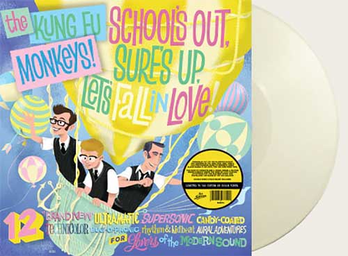 KUNG FU MONKEYS - School's Out Surf's Up Let's Fall In Love - LP (white vinyl)