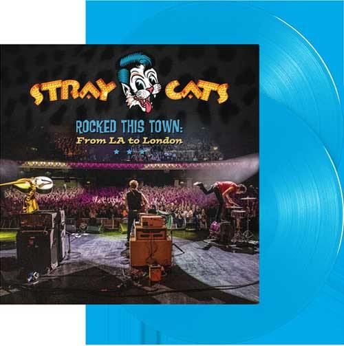 STRAY CATS - Rocked This Town - DoLP (blue vinyl) - Copasetic Mailorder