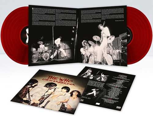 THE WHO - Live In Amsterdam - DoLP red vinyl, gatefold sleeve