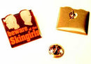 metal pin - BEWARE OF THE SKINGIRLS