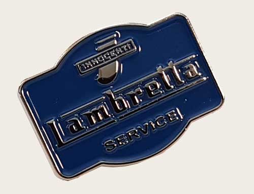 metal pin - LAMBRETTA SERVICE (diff. col. available)