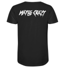 MAYBE CRAZY RECORDS - Camiseta orgánica (estampado blanco)