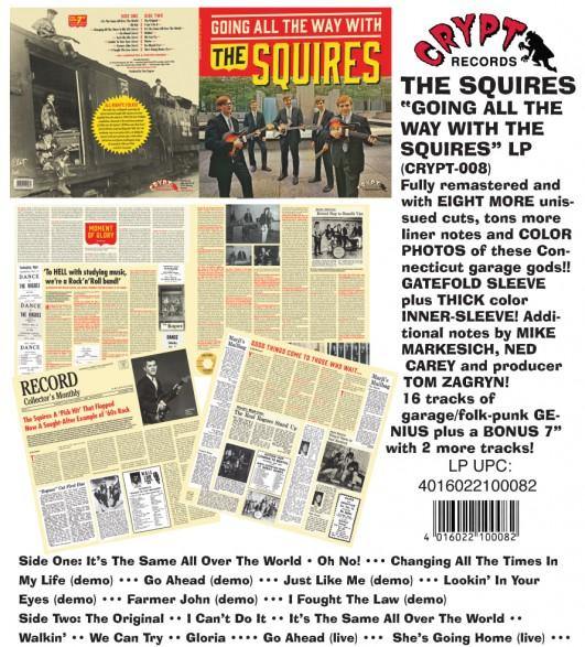 The Squires - Going All The Way - Crypt Records