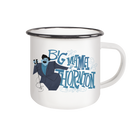 BIG MAMA THORNTON by Shawn Bracebridge - enamel cup - Emaille Tasse (Black)