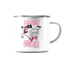 Learn Guitar by Marcel Bontempi - enamel cup - Emaille Tasse - Copasetic Mailorder