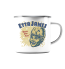 ETTA JAMES by Johnny Montezuma - enamel cup - Emaille Tasse - Copasetic Mailorder
