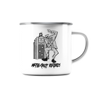 MAYBE CRAZY RECORDS JUKEBOX - taza de esmalte - Taza de correo electrónico (plata)