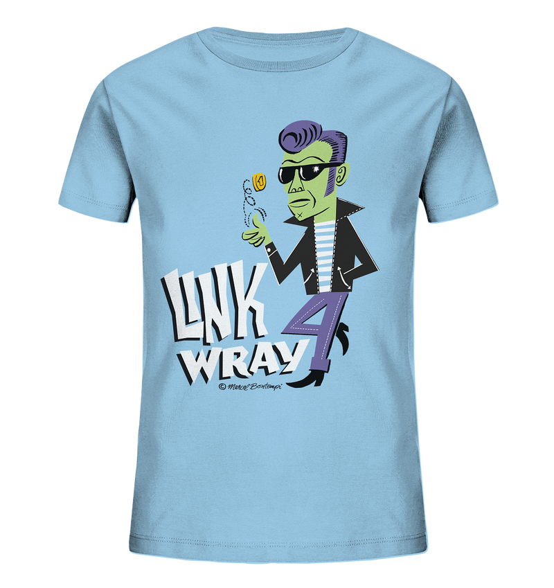 Link Wray by Marcel Bontempi - Kids T-Shirt - Kids Organic Shirt - Copasetic Mailorder