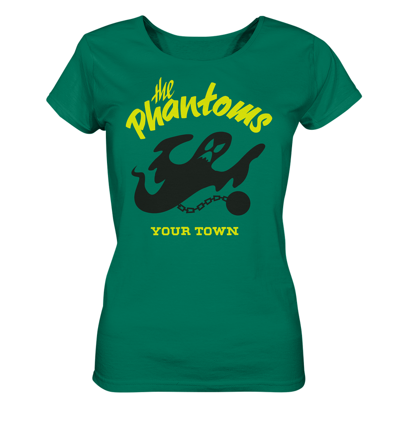 THE PHANTOMS by MARCEL BONTEMPI - (YOUR TOWN - to be personalized) - T-shirt - Ladies Organic Shirt - 100% cotton - Copasetic Mailorder
