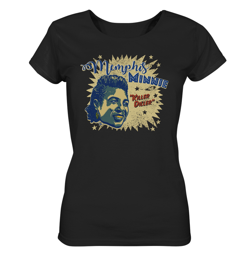 MEMPHIS MINNIE by Johnny Montezuma - T-shirt - Ladies Organic Shirt - 100% cotton - Copasetic Mailorder