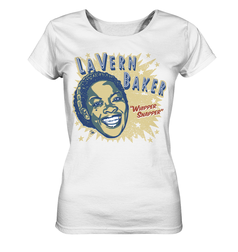 LAVERN BAKER by Johnny Montezuma - T-shirt - Ladies Organic Shirt - 100% cotton - Copasetic Mailorder