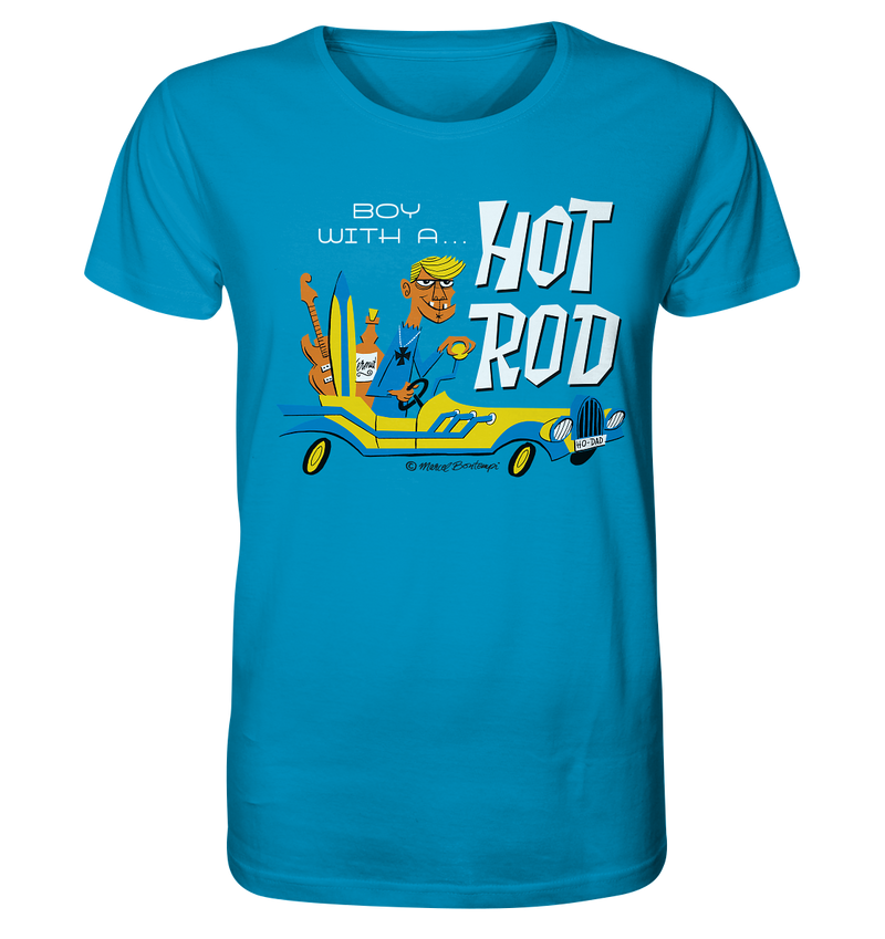Boy with a Hot Rod by Marcel Bontempi - T-Shirt - Organic Shirt - 100% cotton - Copasetic Mailorder