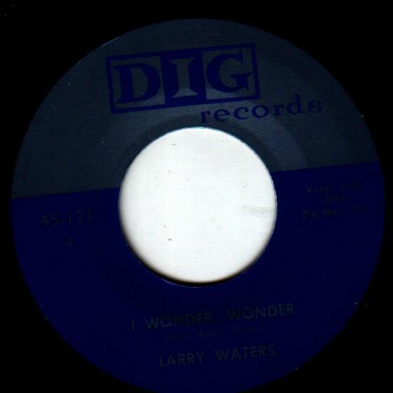 Larry Waters - I Wonder Wonder // Preston Love - Country Boogie - 7" - Copasetic Mailorder
