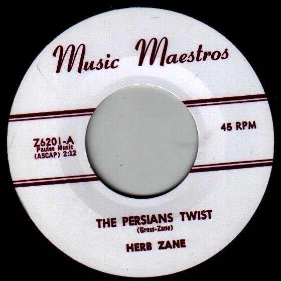Herb Zane - The Persians Twist // Twistin' At The Pit - 7" - Copasetic Mailorder